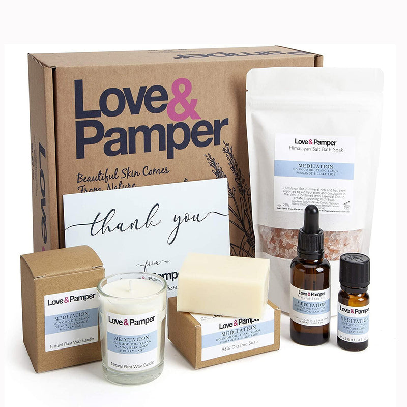 MEDITATION-SUSTAINABLE Aromatherapy Pampering Gift Set For Women