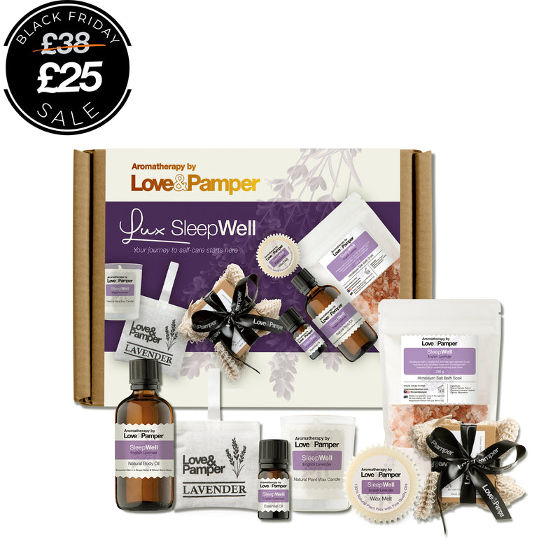 LUXURY SLEEP WELL - SUSTAINABLE, Aromatherapy Pampering Gift Set for Women