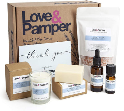 MEDITATION-SUSTAINABLE Aromatherapy Pampering Gift Set For Women - Loveandpamper
