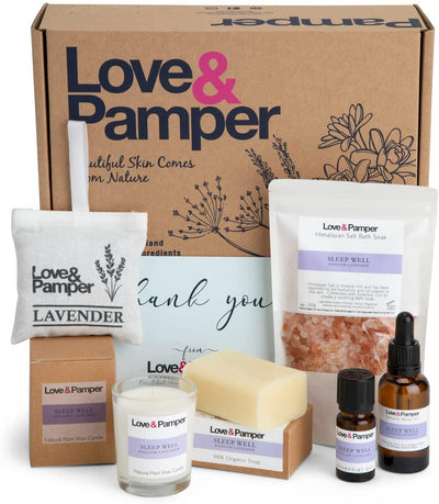 SLEEP WELL - Aromatherapy Pampering Gift Set For Women - Loveandpamper